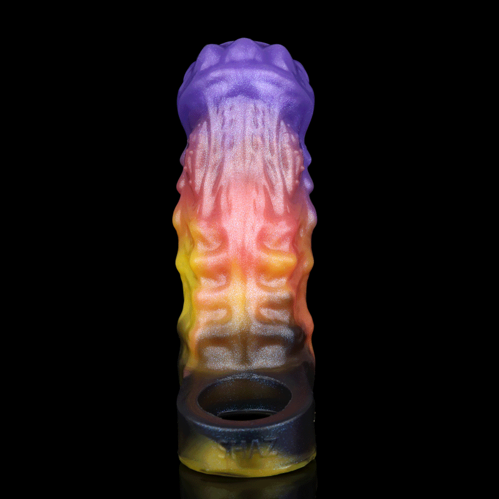 4.96in Ozuros Fantasy Odd Silicone Soft Dildo Sleeve Cock Extender