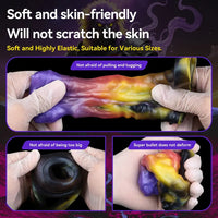 4.96in Ozuros Fantasy Odd Silicone Soft Dildo Sleeve Cock Extender