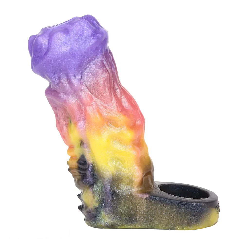 4.96in Ozuros Fantasy Odd Silicone Soft Dildo Sleeve Cock Extender