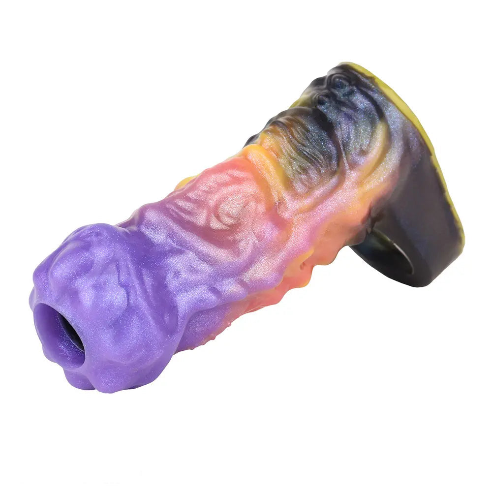 4.96in Ozuros Fantasy Odd Silicone Soft Dildo Sleeve Cock Extender