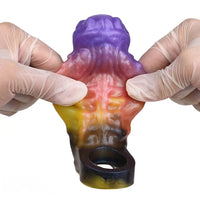 4.96in Ozuros Fantasy Odd Silicone Soft Dildo Sleeve Cock Extender