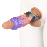 4.96in Ozuros Fantasy Odd Silicone Soft Dildo Sleeve Cock Extender