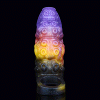 4.96in Sathos Euvoros Tentacle Silicone Soft Dildo Sleeve Cock Extender