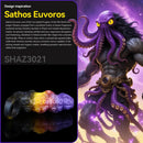 4.96in Sathos Euvoros Tentacle Silicone Soft Dildo Sleeve Cock Extender