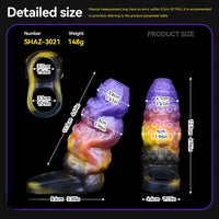 4.96in Sathos Euvoros Tentacle Silicone Soft Dildo Sleeve Cock Extender