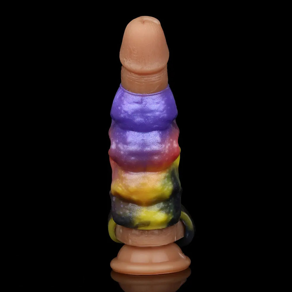 4.96in Sathos Euvoros Tentacle Silicone Soft Dildo Sleeve Cock Extender