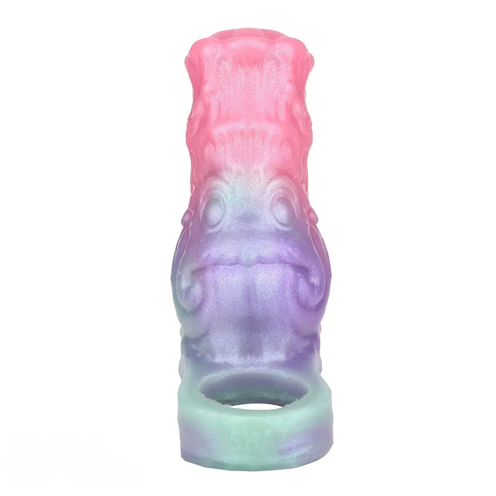 4.96in Silicone Soft Cock Fantasy Hollow Dildo Sleeve For Cock Extension