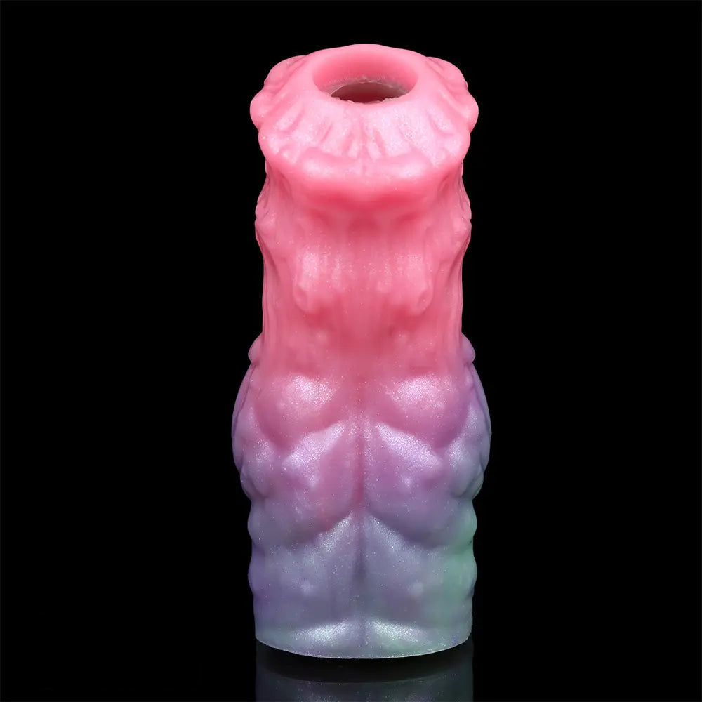 4.96in Silicone Soft Cock Fantasy Hollow Dildo Sleeve For Cock Extension