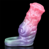 4.96in Silicone Soft Cock Fantasy Hollow Dildo Sleeve For Cock Extension