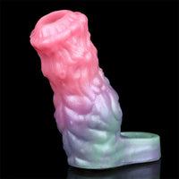 4.96in Silicone Soft Cock Fantasy Hollow Dildo Sleeve For Cock Extension