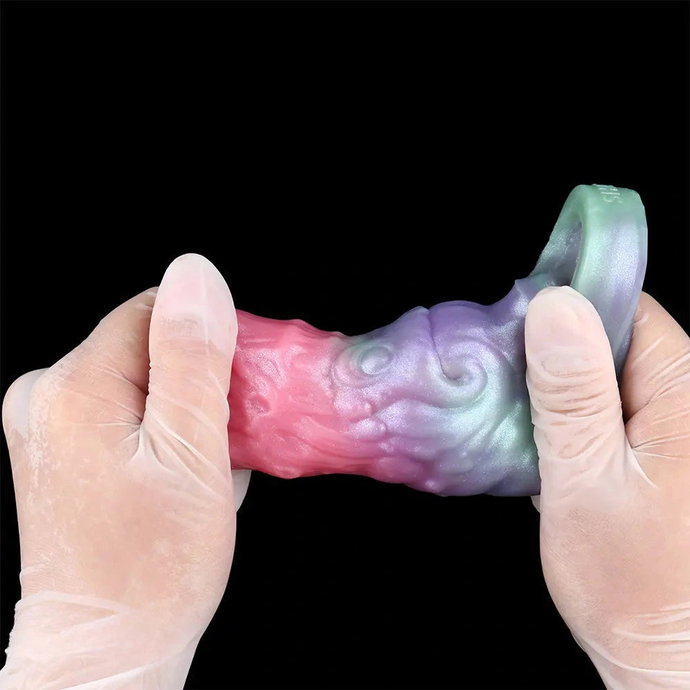 4.96in Silicone Soft Cock Fantasy Hollow Dildo Sleeve For Cock Extension