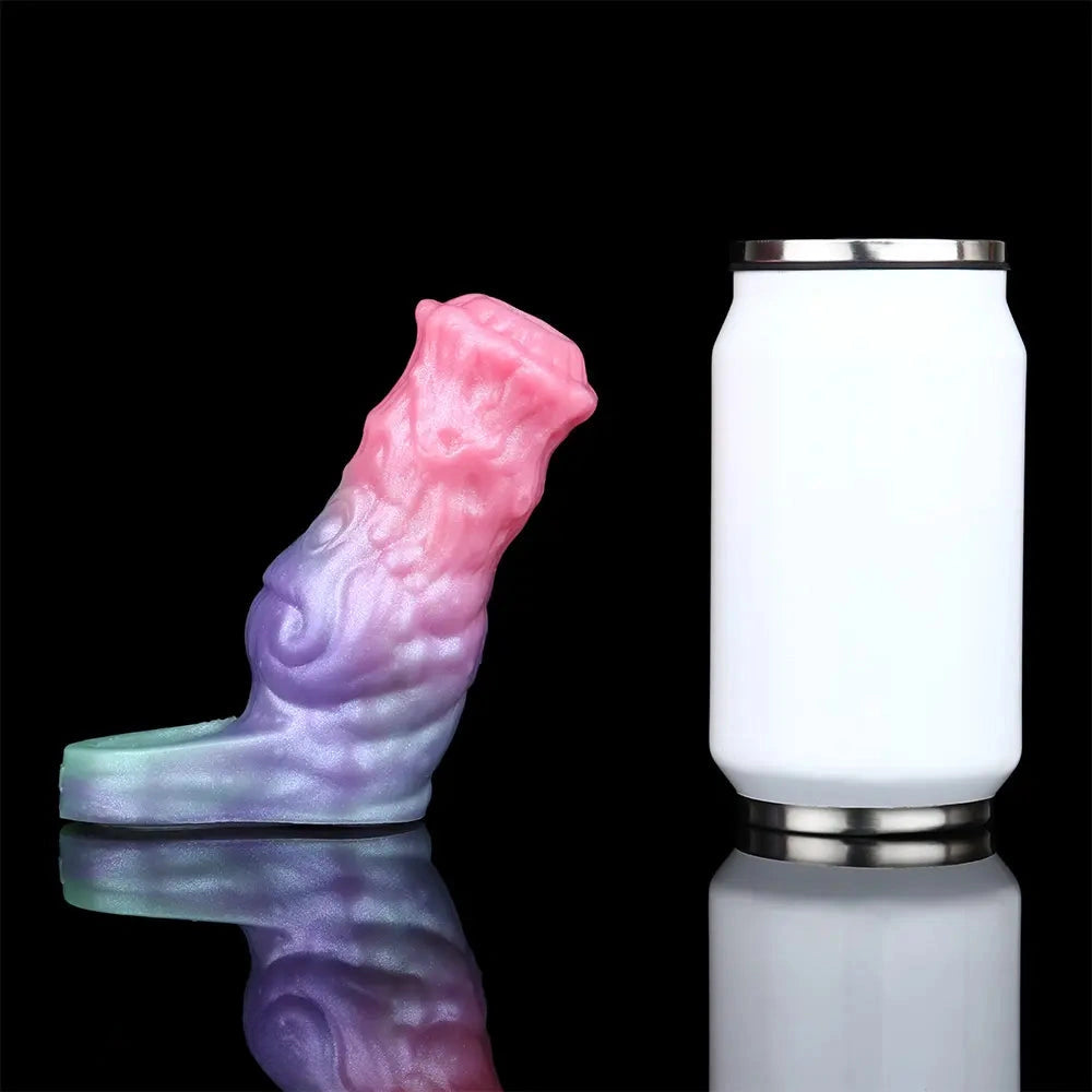 4.96in Silicone Soft Cock Fantasy Hollow Dildo Sleeve For Cock Extension