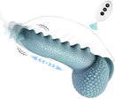 9.06in Thrusting Monster Snail Dildo Vibrator with 3 Thrusting & 9 Vibrating Modes