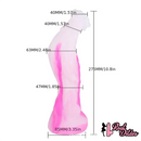 10.8in Rooster Shape Fantasy Large Silicone Soft Dildo For Anus Stimulation
