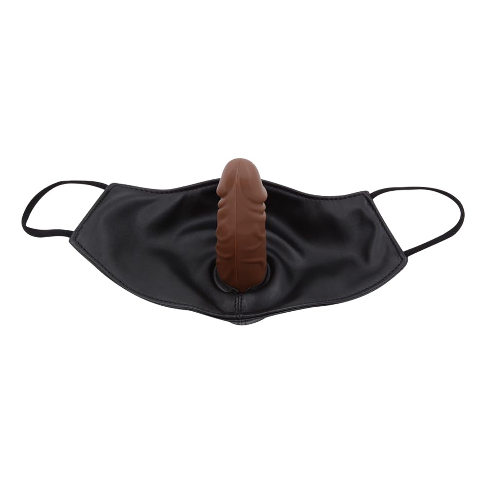 BDSM Silicone Realistic Dildo Mask Ball Gag