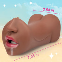 1.41Lbs 3-in-1 Pocket Pussy Realistic Mouth Vagina and Tight ass Male Penis Stroker