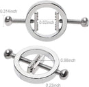 BDSM Metal Adjustable Nipple Clamps Set for Sex Games