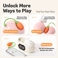 KISSTOY Sleepy Bunny Dual-Play Suction & Vibrating Egg Set