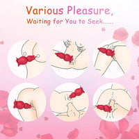 Rose Sucking and Tongue Vibrator 2 in 1 Rose Toy