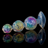 Aurora Flower Petal Graduated Anal Bead Plug with Oval Anchor Base