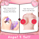YEAIN Rose Nipple Stimulation Vibrators Manual Sucking Teasing Nipple Toy (A Pair)