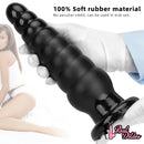 10.63in Realistic Big PVC Black Dildo Butt Plug For Anal Expansion