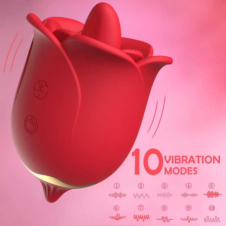Rose Toys Nipples Clitorals Stimulator With Tongue For Women