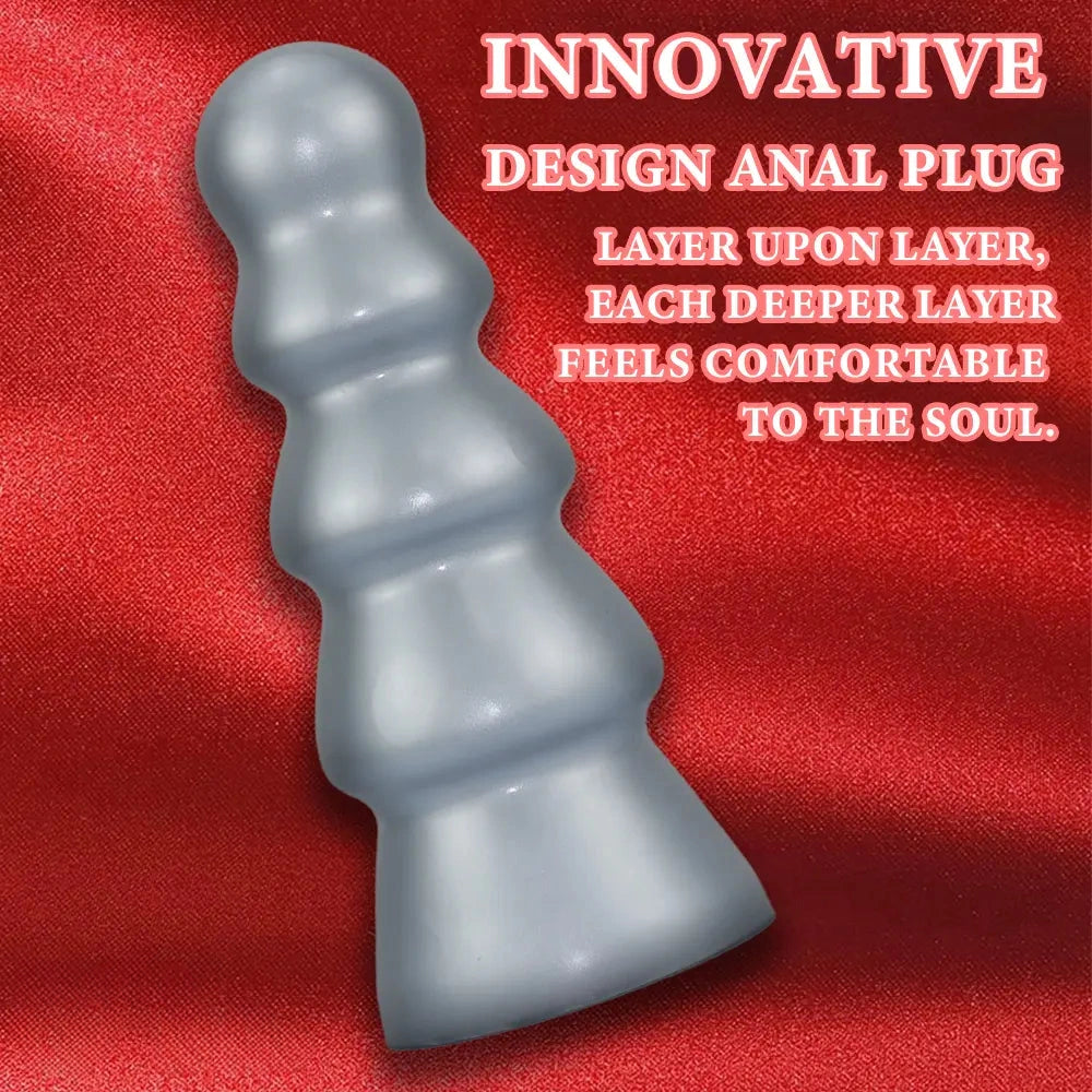 5.03in 7.67in 9.85in Odd Fantasy Butt Plug Dildo Suction Cup G-Spot Soft Cock
