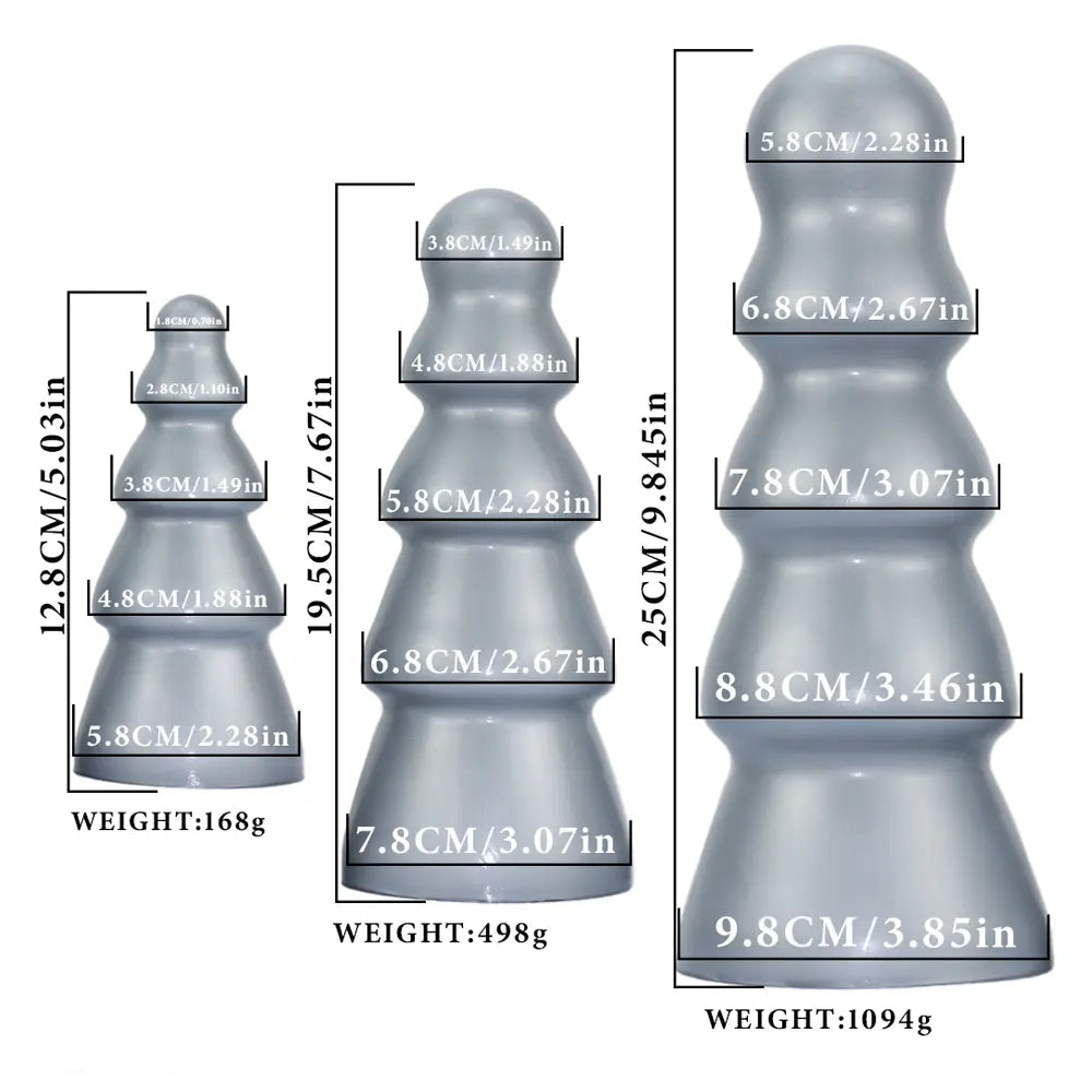 5.03in 7.67in 9.85in Odd Fantasy Butt Plug Dildo Suction Cup G-Spot Soft Cock