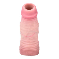5.03in Strap on Penis Extender Cock Sleeve Liquid Silicone G-Spot Dildo