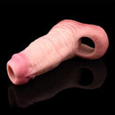 5.03in Strap on Penis Extender Cock Sleeve Liquid Silicone G-Spot Dildo