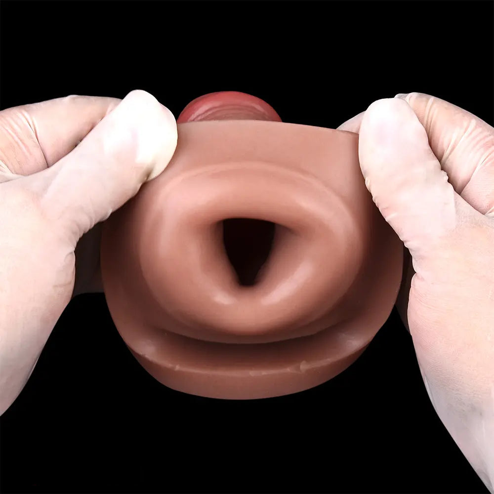 5.03in Strap on Penis Extender Cock Sleeve Liquid Silicone G-Spot Dildo