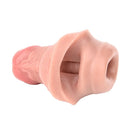 5.03in Strap on Penis Extender Cock Sleeve Liquid Silicone G-Spot Dildo