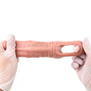 5.03in Strap on Penis Extender Cock Sleeve Liquid Silicone G-Spot Dildo