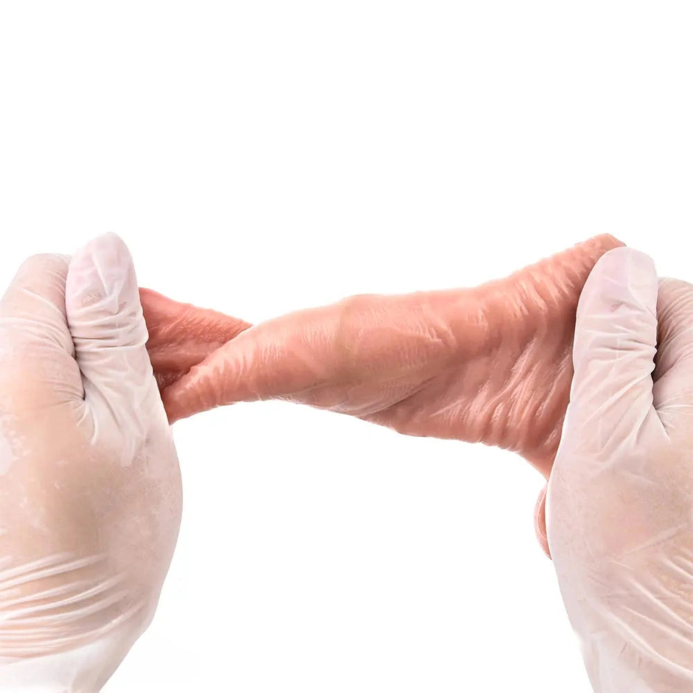 5.03in Strap on Penis Extender Cock Sleeve Liquid Silicone G-Spot Dildo