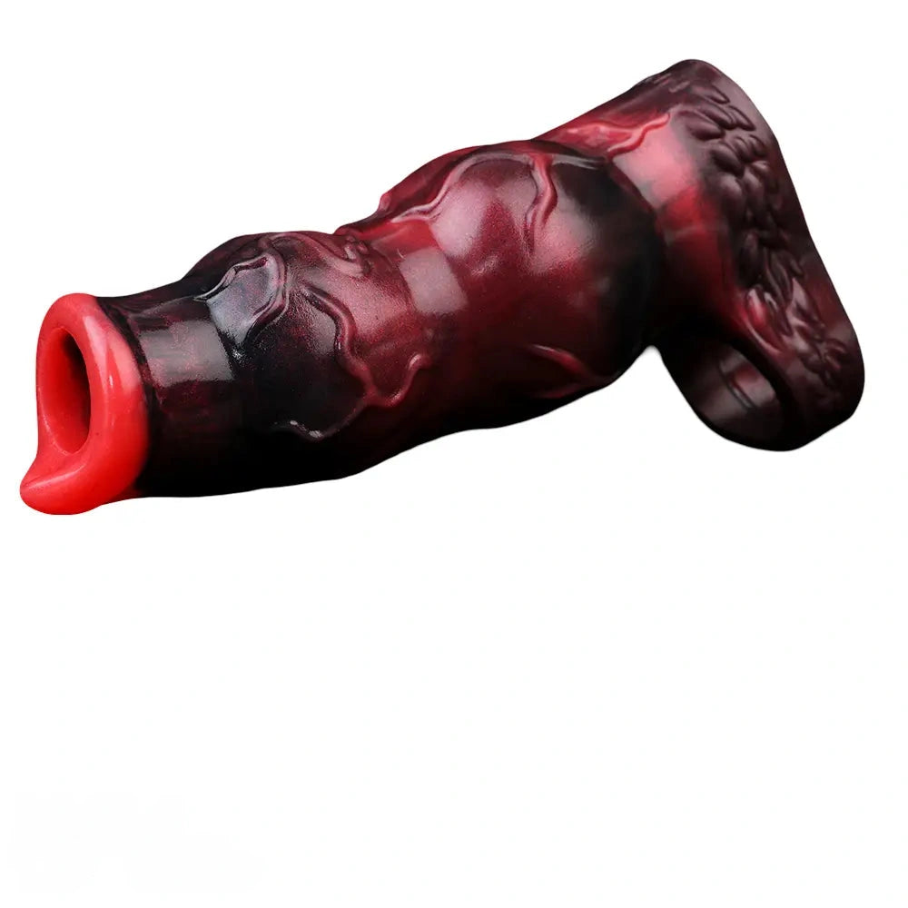 5.04in 5.91in 6.69in Knot Fantasy Odd Soft Dildo Sleeve Cock Extender