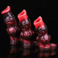 5.04in 5.91in 6.69in Knot Fantasy Odd Soft Dildo Sleeve Cock Extender
