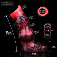 5.04in 5.91in 6.69in Knot Fantasy Odd Soft Dildo Sleeve Cock Extender