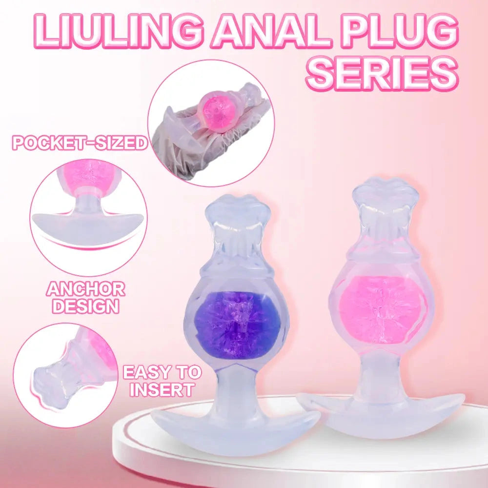 5.04in Silicone Anal Plug Vaginal Massager & Anus Stimulator For Women