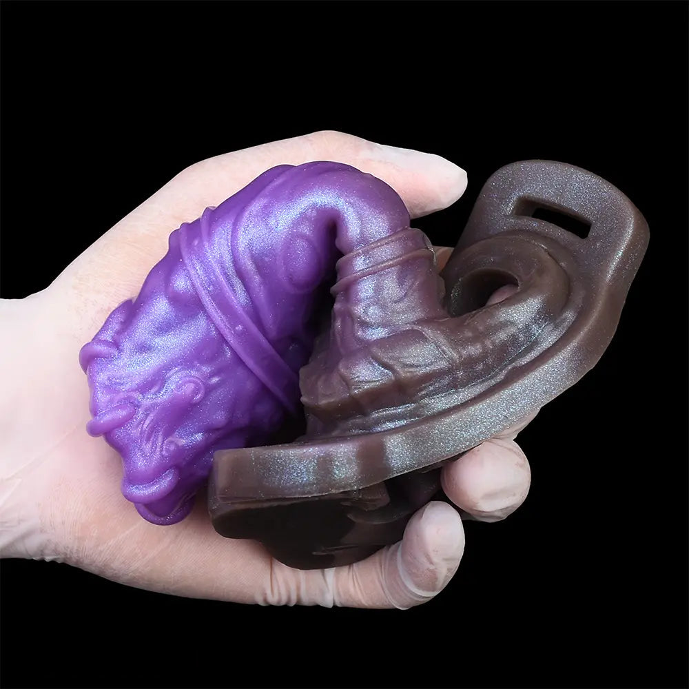 5.07in Dragon Beast Creature Fantasy Hollow Silicone Penis Dildo Sleeve