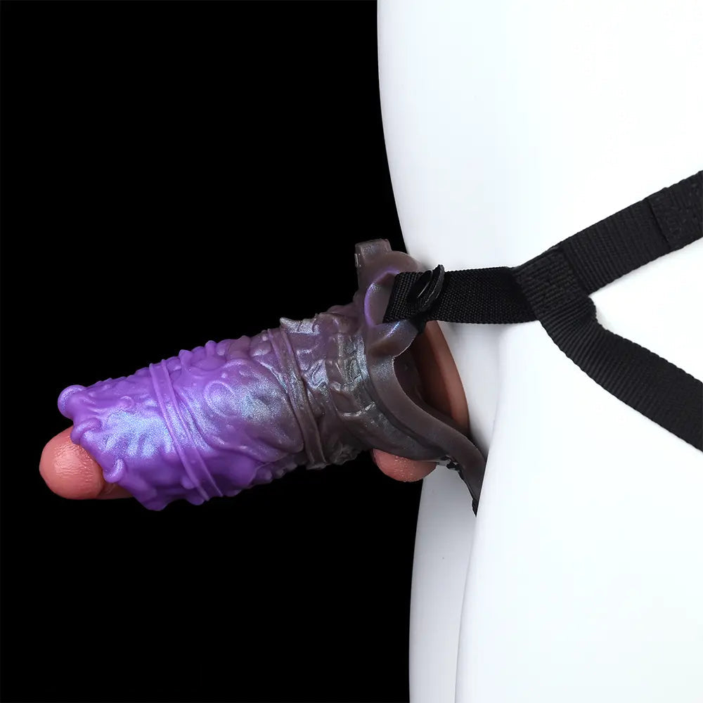 5.07in Dragon Beast Creature Fantasy Hollow Silicone Penis Dildo Sleeve