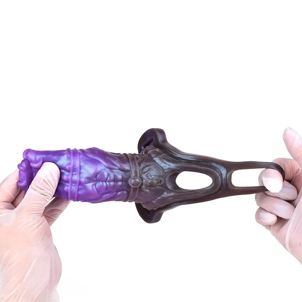 5.07in Dragon Beast Creature Fantasy Hollow Silicone Penis Dildo Sleeve
