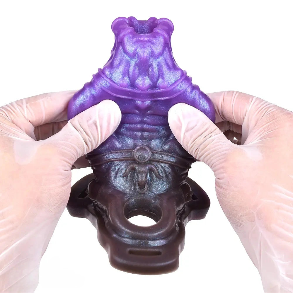 5.07in Dragon Beast Creature Fantasy Hollow Silicone Penis Dildo Sleeve