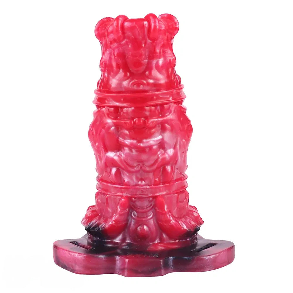 5.07in Hollow Dildo Keel Vibration Strapon Remote Cock Sleeve With Cock Ring