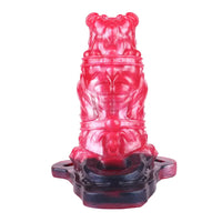 5.07in Hollow Dildo Keel Vibration Strapon Remote Cock Sleeve With Cock Ring