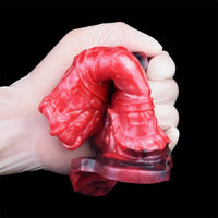 5.07in Hollow Dildo Keel Vibration Strapon Remote Cock Sleeve With Cock Ring