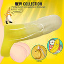 5.11in 5.31in 5.51in Banana Fantasy Hollow Dildo Sleeve Liquid Silicone Cock