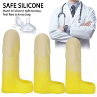 5.11in 5.31in 5.51in Banana Fantasy Hollow Dildo Sleeve Liquid Silicone Cock