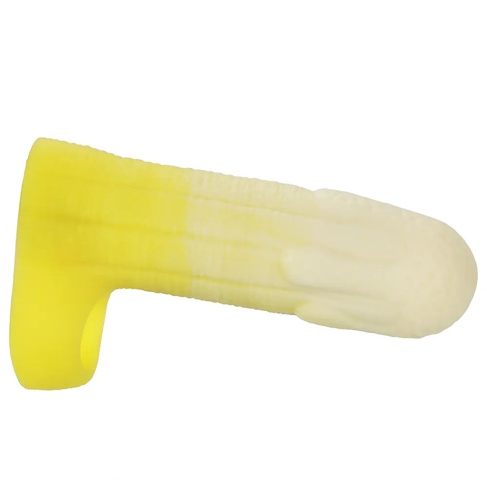 5.11in 5.31in 5.51in Banana Fantasy Hollow Dildo Sleeve Liquid Silicone Cock
