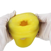 5.11in 5.31in 5.51in Banana Fantasy Hollow Dildo Sleeve Liquid Silicone Cock